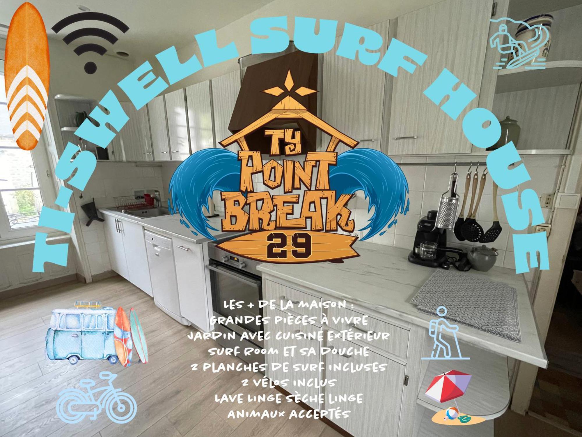 Ferienhaus Ti Swell-maison Bord De *